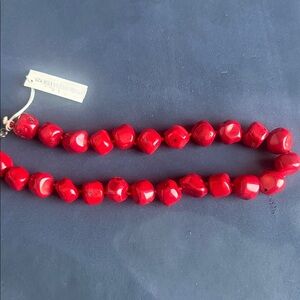 Vibrant Red Coral Necklace